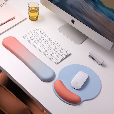 pinkycolor Wristband Mouse pad Office keyboard Satisfy girl student Wrist guard Cushion lovely Mouse pad Yan value