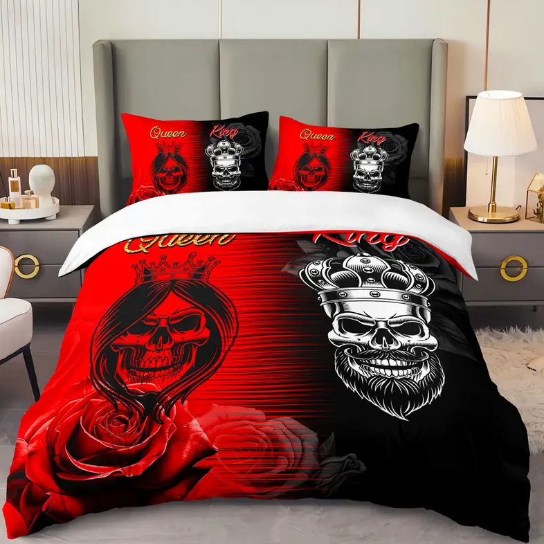 TEMU / JIT transfronterizo ropa de cama cubierta colchón conjunto de impresión digital 3D se puede ajustar