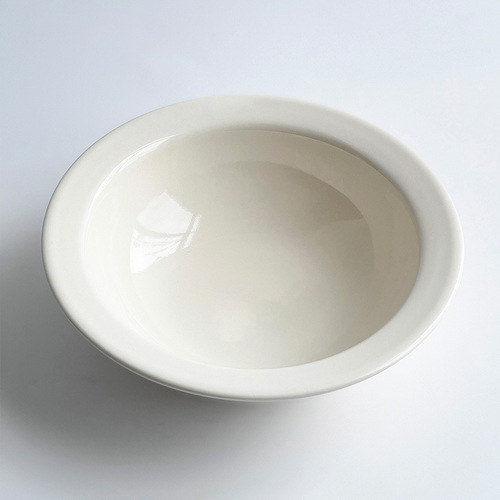 Ins-style macaron color edge pet bowl high-end ceramic bowl cat bowl dog bowl anti-black chin food bowl dog basin