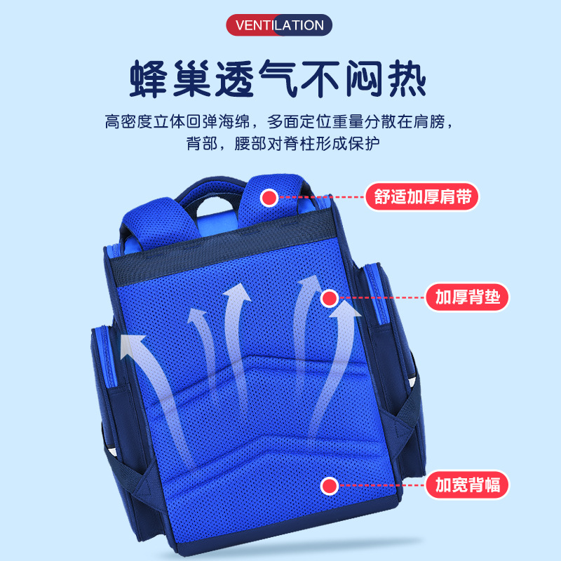 26 nuevas mochilas espaciales para estudiantes de primaria 1 - 3 - 6 grados mochilas para niños 6 - 9 - 12 años de edad para reducir la carga de hombres y mujeres