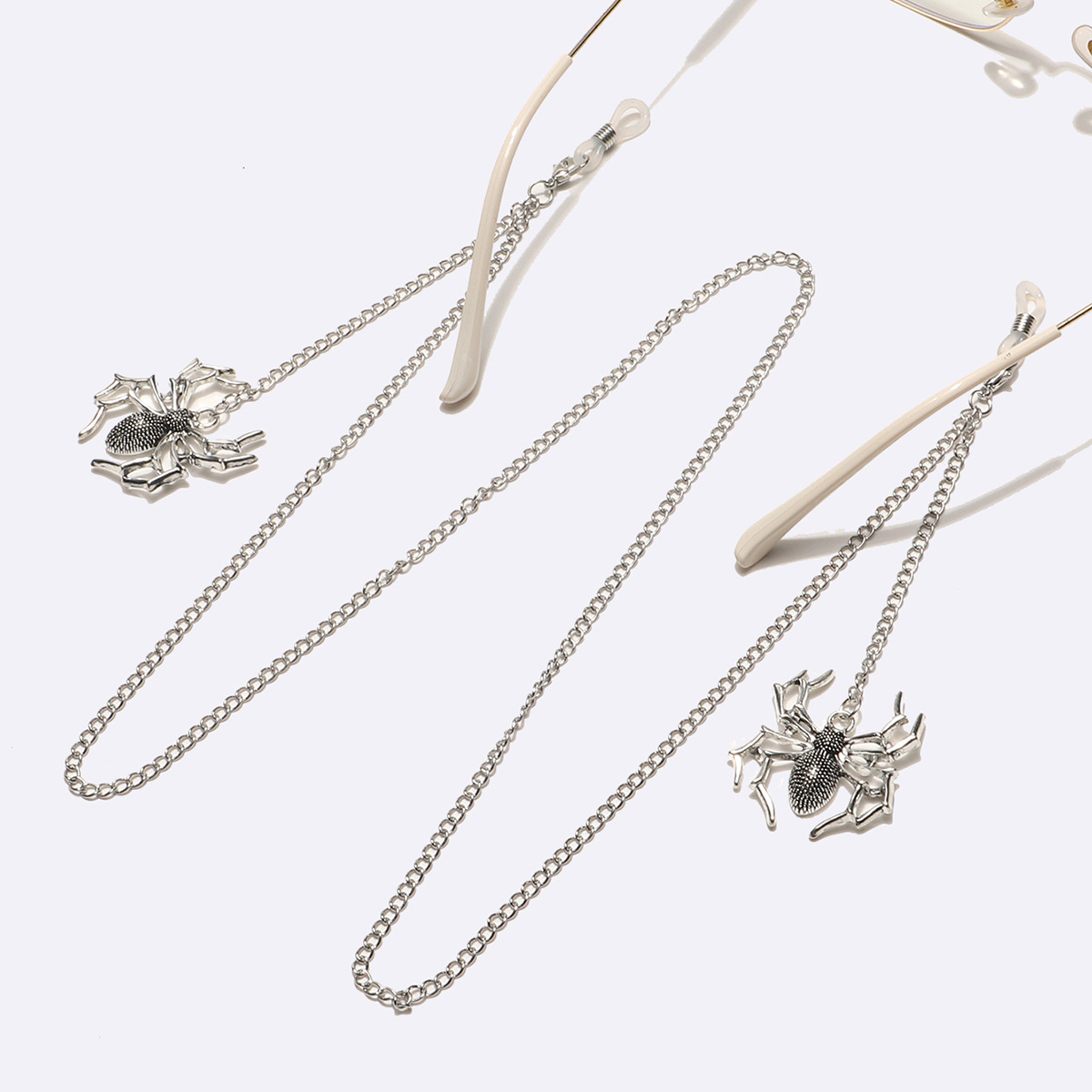 Spider Pattern Unisex Gender Punk Style Punk Spider Metal Unisex Glasses Chain