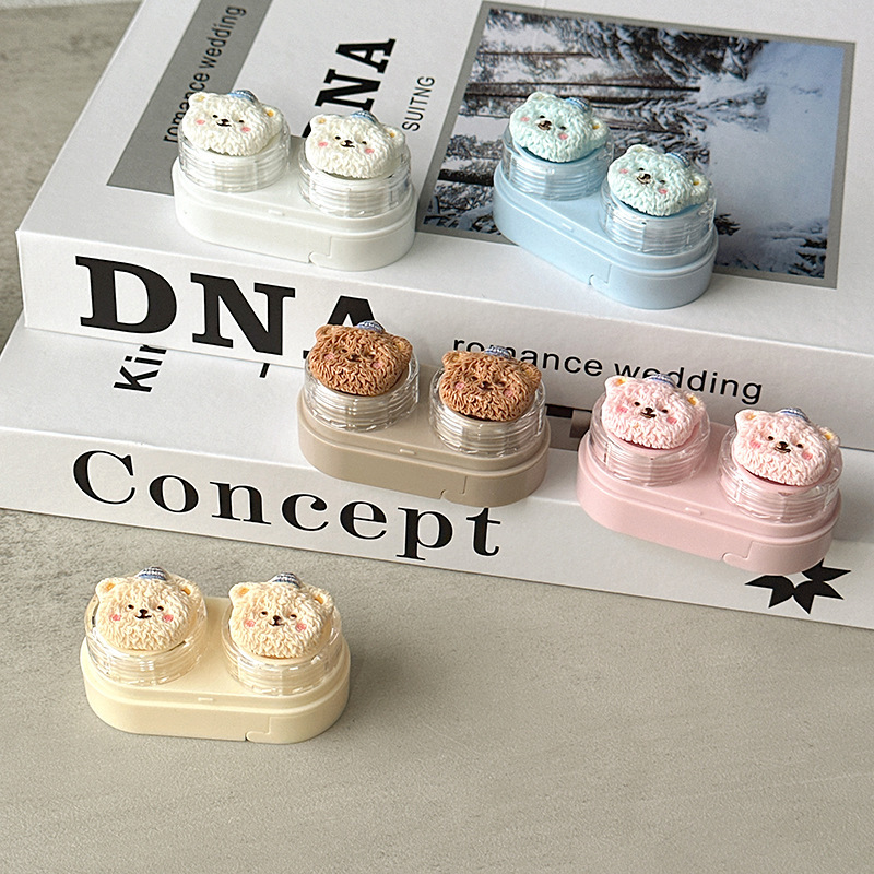 New Cute and Soft Cartoon Contact Lens Case, Drawer-Style Student Party Contact Lens Box, Compact Companion Box Ct80 New Cute and Soft Cartoon Contact Lens Case, Drawer-Style Student Party Contact Lens Box, Compact Companion Box Ct80