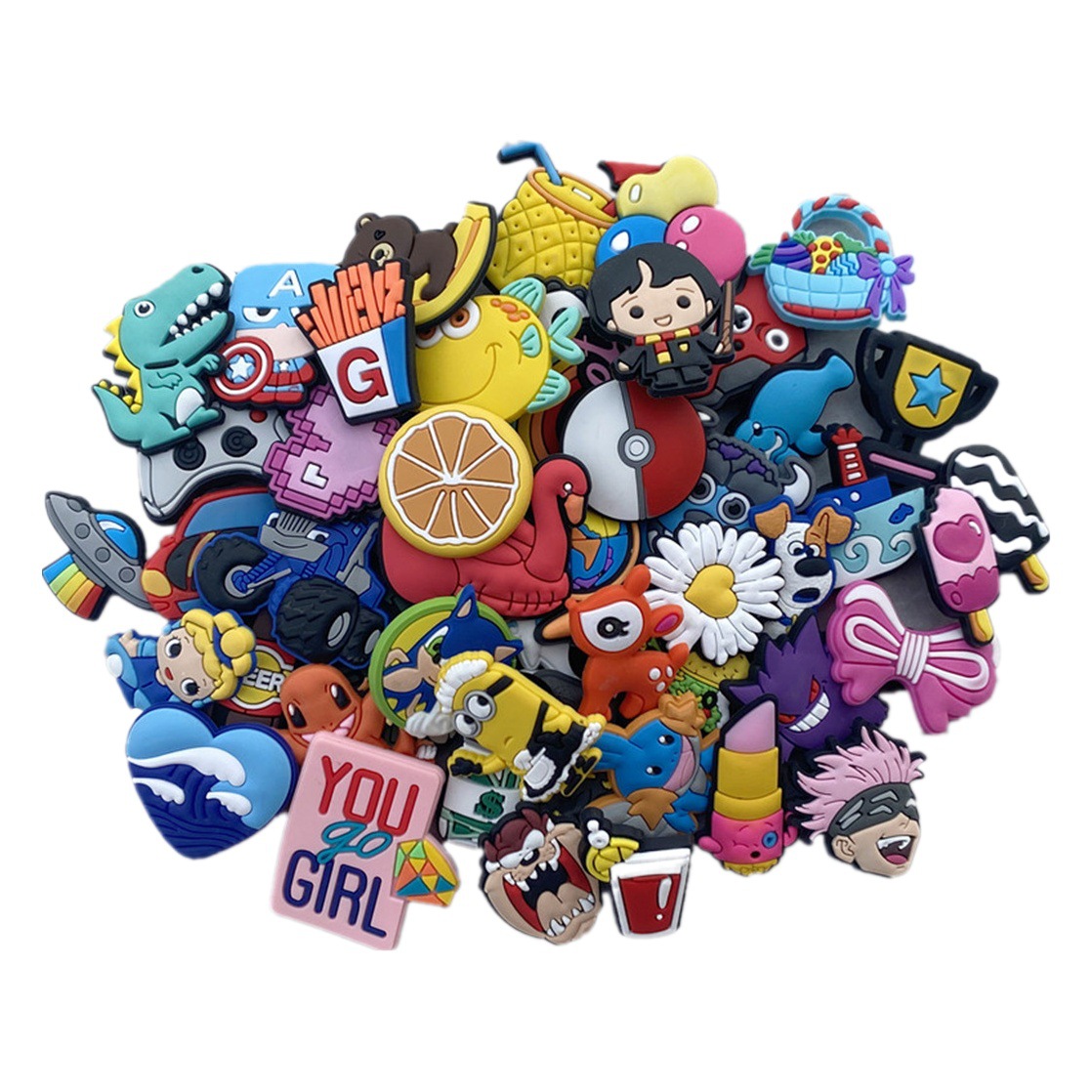 Zapatos de agujero zapatos de flores hebilla accesorios de DIY zapatos de agujero accesorios de decoración 50 traje al por mayor transfronterizo en stock