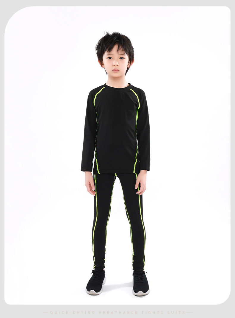 Fitness Occasion Round Neck Neckline Solid Color Tights Men's Clothing