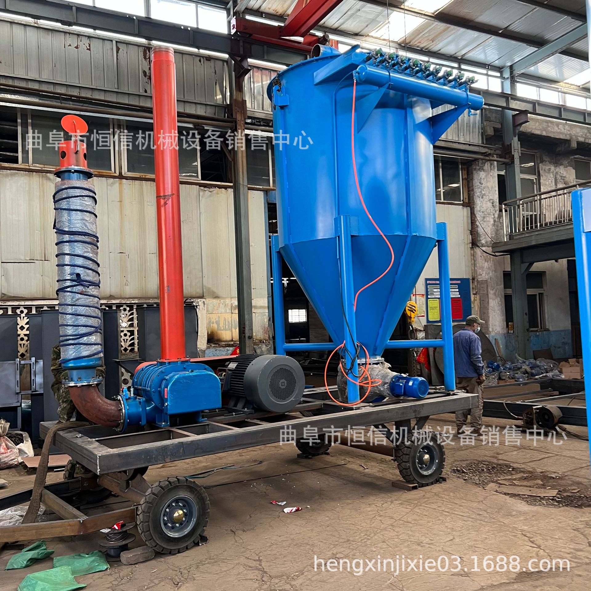 脉冲除尘式电厂锅炉灰气力吸灰机 脉冲除尘石膏粉气力吸灰机 直供