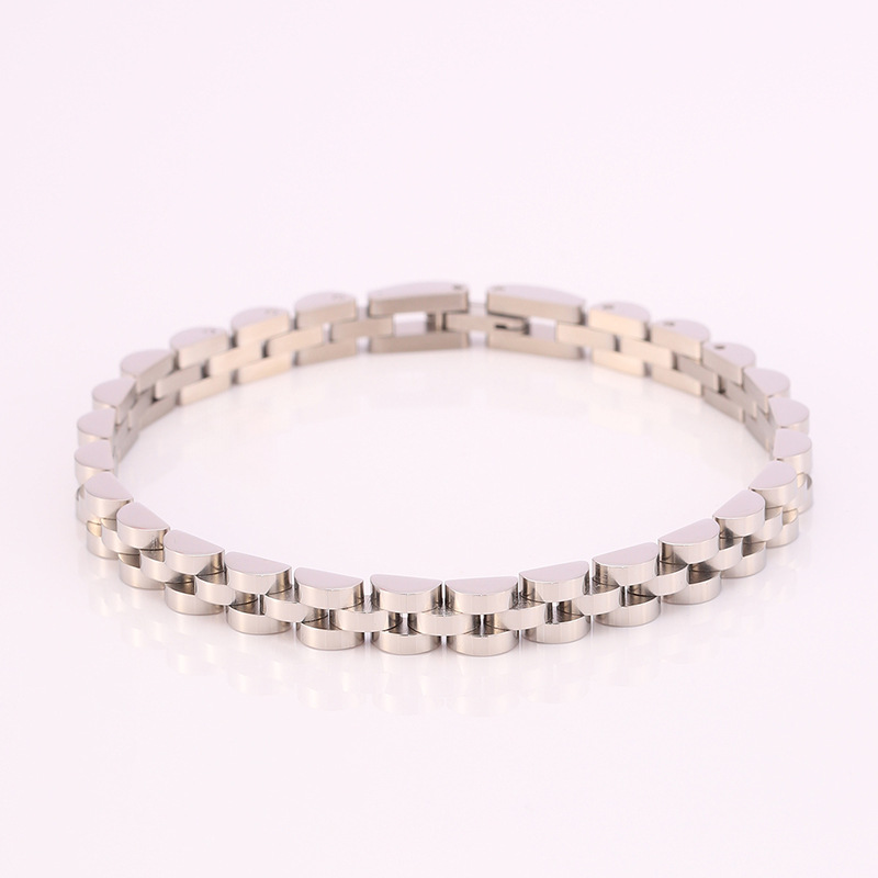 39g Weight 0.03µm-0.05µm Gold Plating Thickness PVD Coated Gold Plating Process 18K Real Gold Plated Plating Material Bracelets Classification 304 Stainless Steel Chain Material 1 Piece Quantity Business, Daily Occasion Titanium Steel Material Geometric Pattern Men's Gender Retro, Classic Style Style Plating Craft Retro Classic Style Geometric Titanium Steel Plating Men's Bracelets Men's Chain Bracelets 7