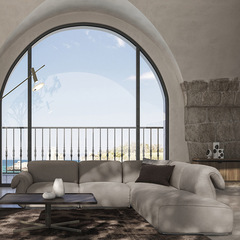 法式中古布藝沙發組合模塊藝術創意意大利轉角八爪魚沙發簡約客廳