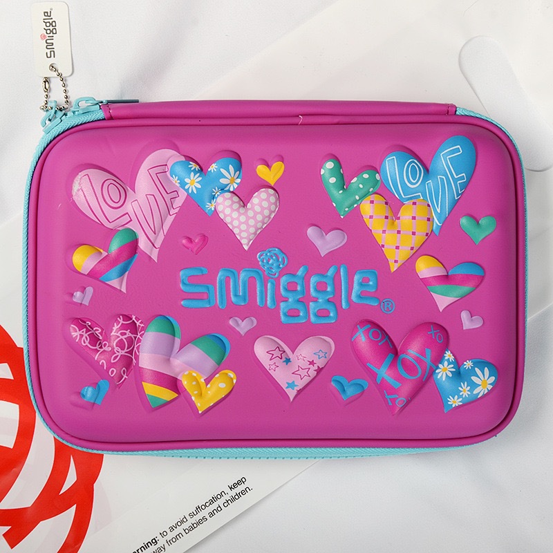 Australia caja de papelería smiggle para estudiantes de primaria y secundaria caja de lápices de gran capacidad para niños EVA caja de lápices grande de imagen tridimensional 3D