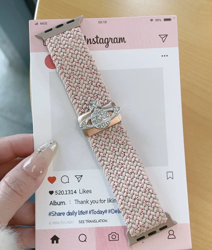 西太后弹力尼龙磁吸扣iwatch表带适用S10苹果手表applewatch987se|undefined