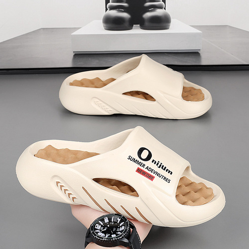 Slip-on Men's Summer Outerwear Massage Sports Sandals for Men, Dual-Purpose Beach and Casual Slippers, Wholesale Exclusive