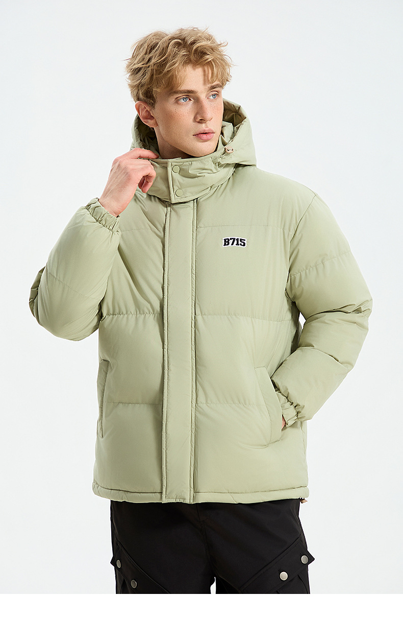 Giacca in cotone con cappuccio tinta unita 2025, giacca invernale in cotone ampia e spessa, cappello staccabile, giacca in cotone e giacca calda_voghion.com