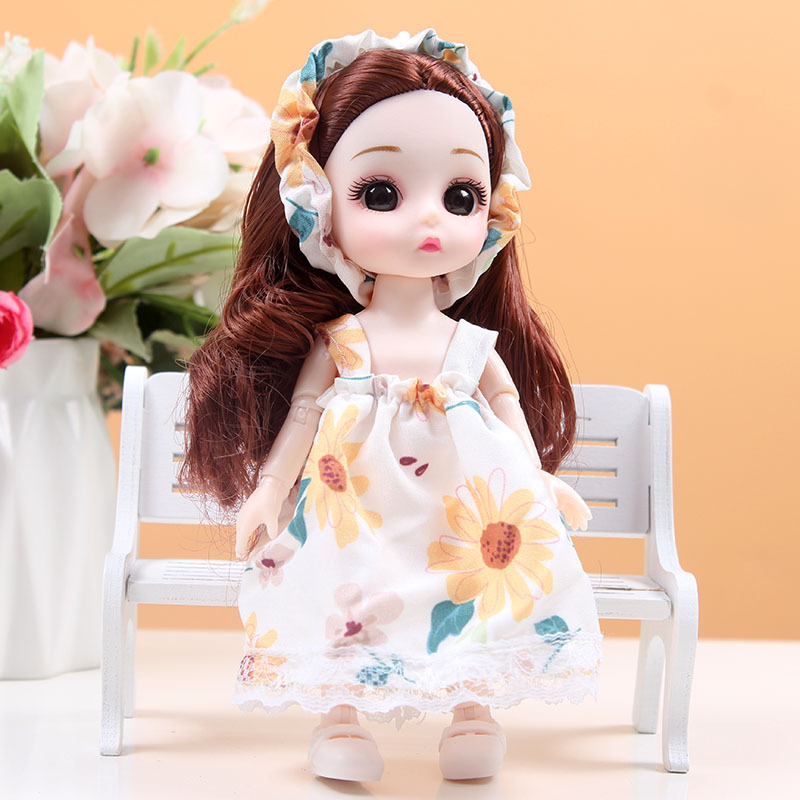 かわいい17センチ多関節恒潮ぼんやりバービー人形女子は、おまままごとのおもちゃセットに着替えられます。|undefined