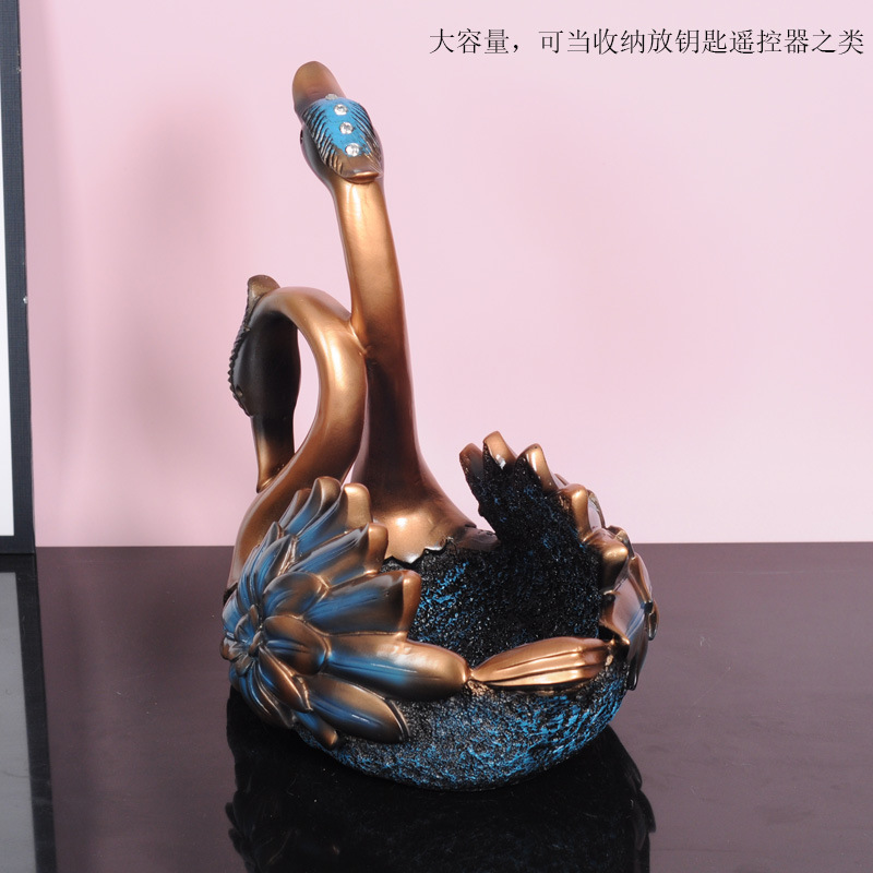欧式轻奢天鹅红酒架现代家居创意收纳装饰品摆件礼物简约酒柜客厅|undefined