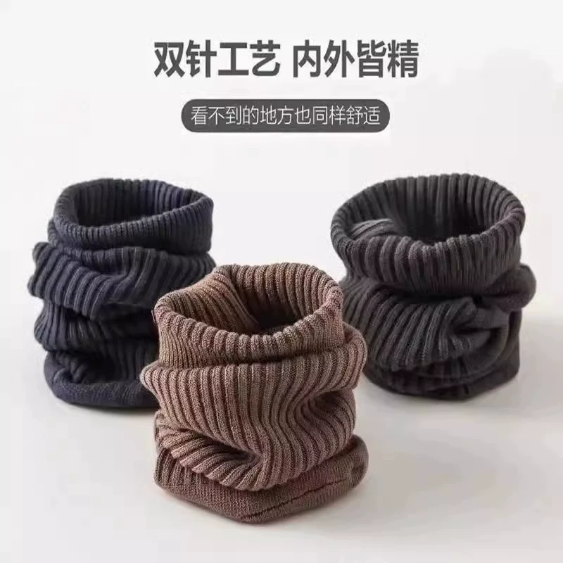 Black spring socks, absorbs sweat and smell, mid-length, increased thickness