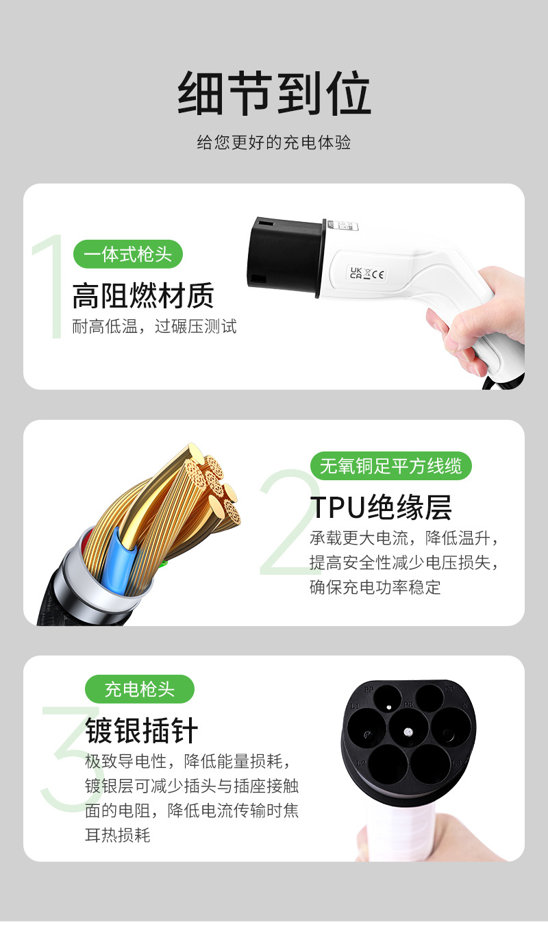 St-E255 New Energy Vehicle Charging Station European Standard to Tesla Dual-Head Charging Gun Amazon Supply Source