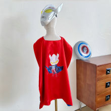 男童超人披风儿童cos角色扮演斗篷小孩万圣节生日表演出服装衣服3