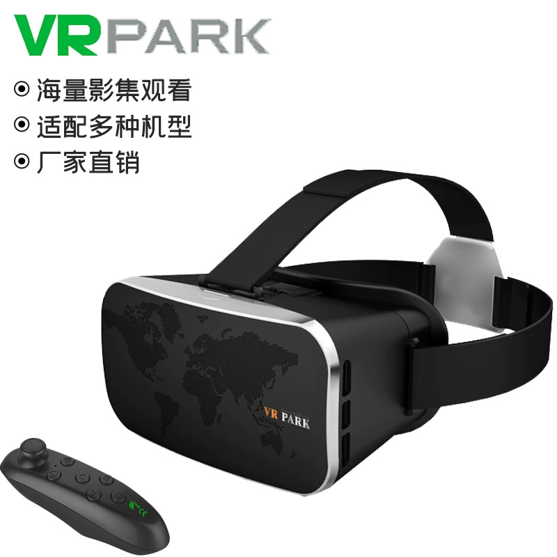 VR headset VRPARK V6, 4K mobile-compatible Bluetooth helmet, panoramic 3D, iOS/Android