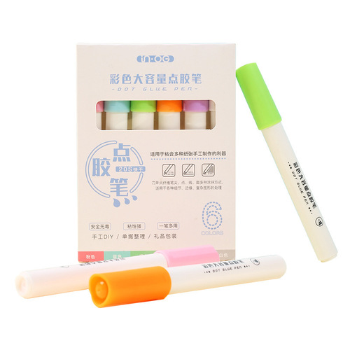 Large-capacity student-grade craft glue with quick-drying dot applicator, kids' DIY handcraft liquid glue for journals