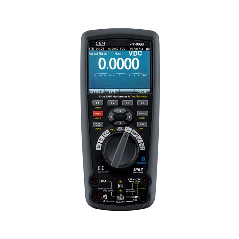 CEM Huashengchang DT-9987IP67 цифровой мультиметр класса 50000 бит с цветным экраном и подсчетом мультиметра