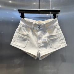 夏の新しいファッション 2 ボタンホットガールヒップカバーショーツ女性のポケットデザイン A ラインヒップリフティングレッグショーツ