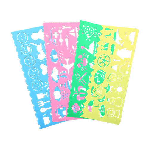 Creative children's multi-functional educational ever-changing ruler cute student stationery drawing practice painting set ruler