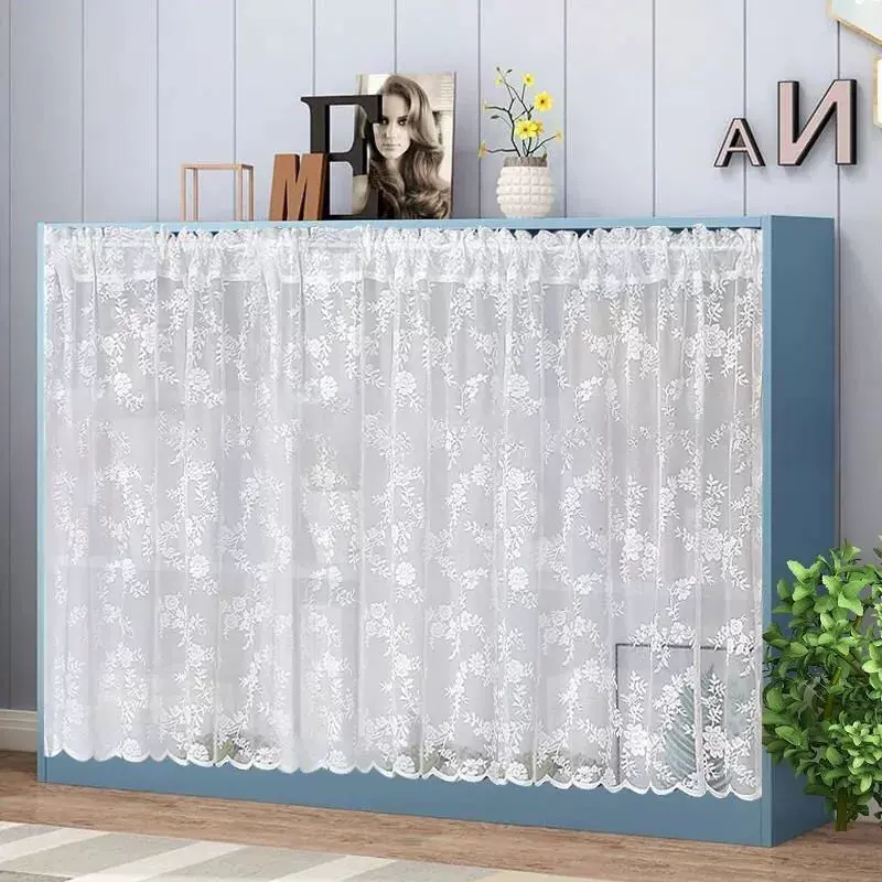 蕾丝田园美式咖啡帘免打孔短帘纱帘小窗户飘窗半帘柜子遮挡帘