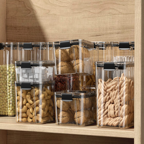 PET Food Grade Moisture-Proof Insect-Proof Sealed Jar Snacks Dry Tea Storage Jar Household Grain Storage Jar