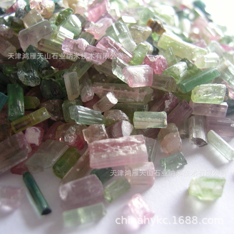 碧玺原料 彩色碧玺原石 碧玺宝石原料