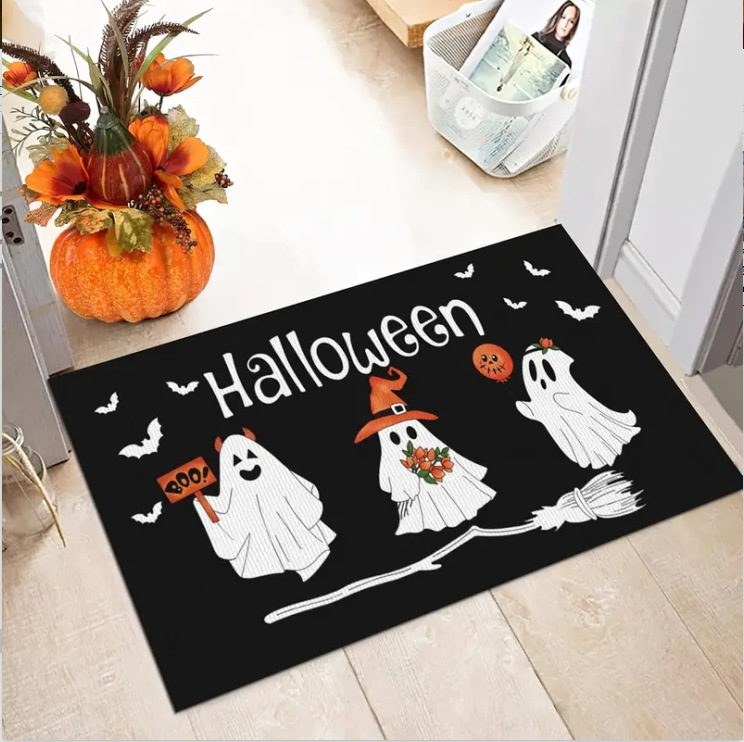 クロスボーダー珪藻泥ハロウィンフロアマット玄関フロアマット面白いゴーストホリデー装飾フロアマットTEMUドロップシッピング|undefined