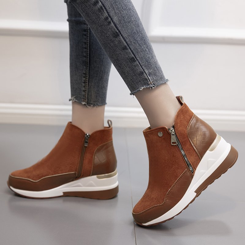 European and American plus size boots 2023 new independent station casual shoes with side zipper cross-border women's shoes foreign trade boots for children European and American plus size boots 2023 new independent station casual shoes with side zipper cross-border women's shoes foreign trade boots for children