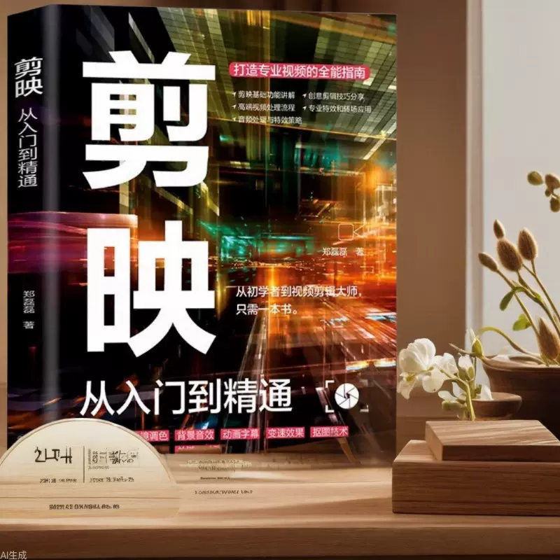剪映从入门到精通 短视频制作剪辑教程书籍音频与特效转场处理