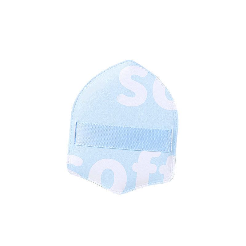 Fábrica personalizada en forma de escudo marshmallow polvo super suave espeso seco húmedo doble uso no reconoce esponja cosmética esponja de goma de polvo