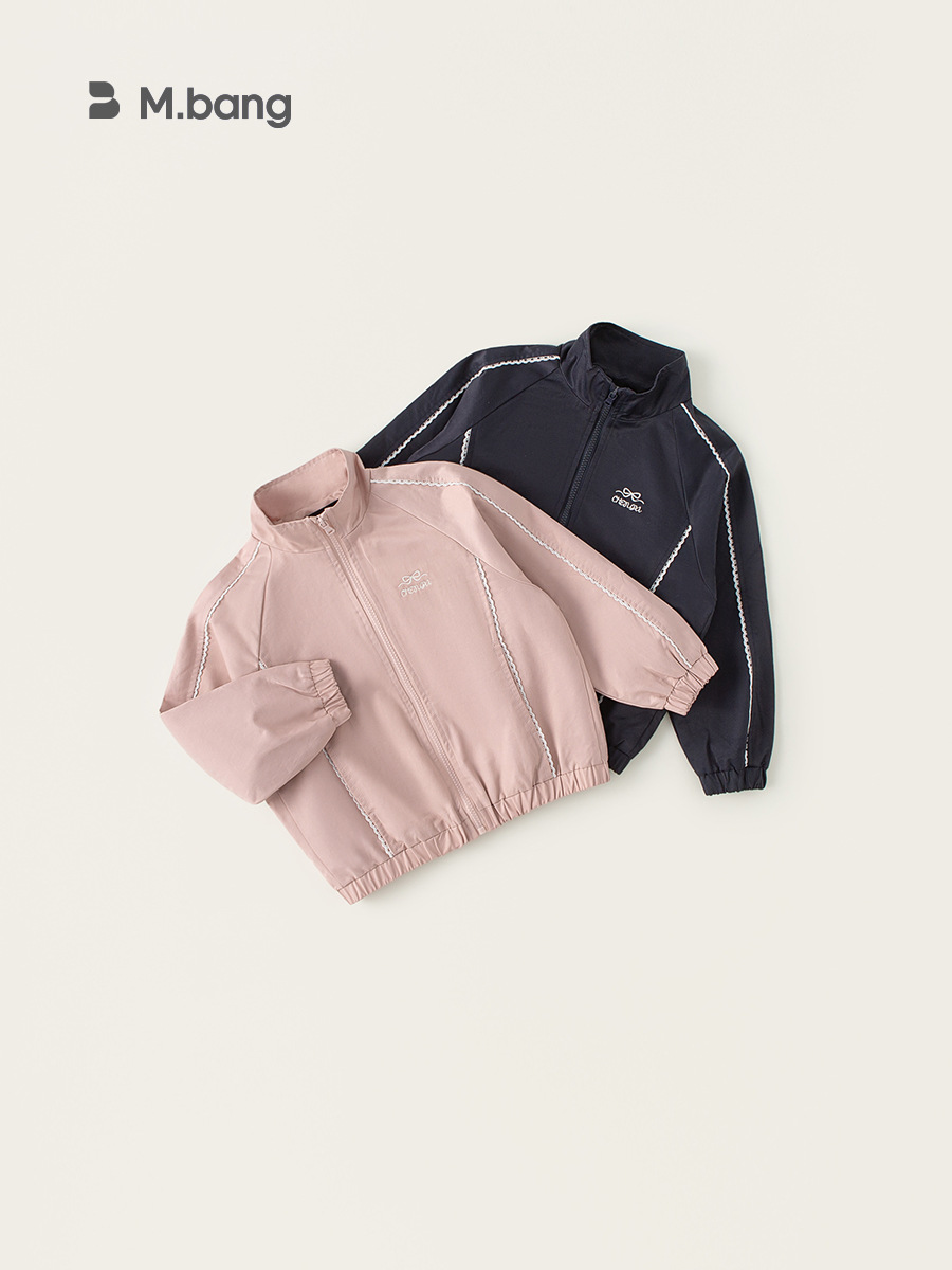 Youbao ropa para niños chaquetas para niñas 2025 nuevos productos de primavera moda para niños chaquetas de todo fósforo tops casuales para niños de mediana edad