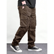 B 76274 Cotton Loose Cargo Work Pants ���ɶ�����b�Lѝ