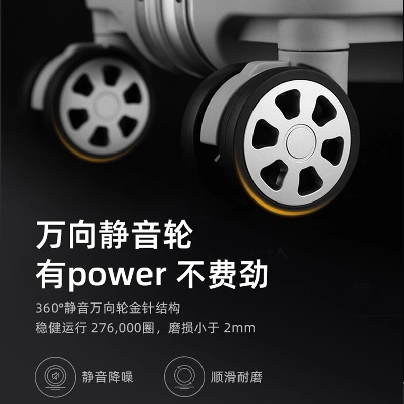 Todo-aluminio magnesio equipaje marco de aluminio caja de la carretilla caja de equipaje contraseña caso 20 pulgadas de embarque 24 de alto valor de una sola pieza de entrega