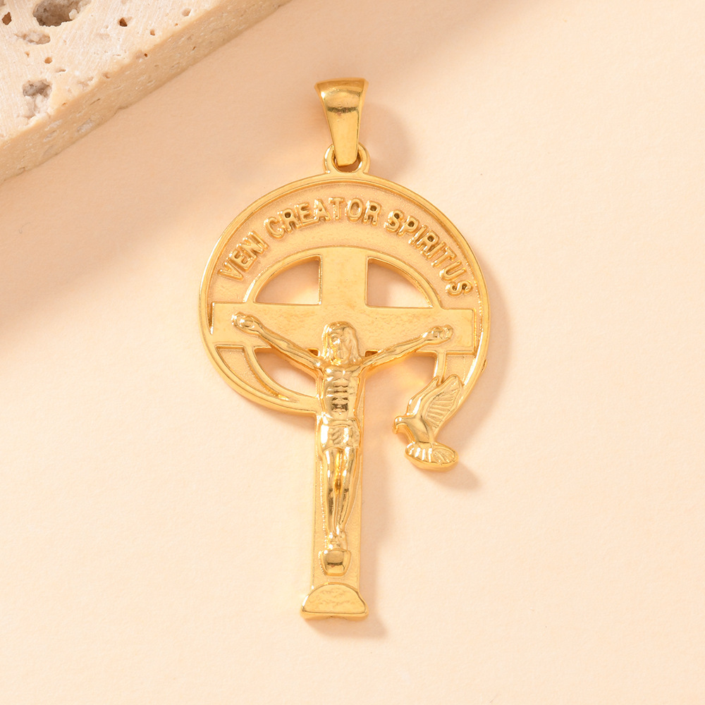 5g Weight Pendant Jewelry Making Type 40*26mm Jewelry Making Size Jewelry Accessories Classification 1 Piece Quantity 304 Stainless Steel Material Cross, Vocabulary Words/Name Pattern All Seasons Season Polished Finish Retro, Simple Style, Classic Style Style 1 Piece 40*26mm 304 Stainless Steel Cross Vocabulary Words/Name Polished Pendant Jewelry Accessories 2