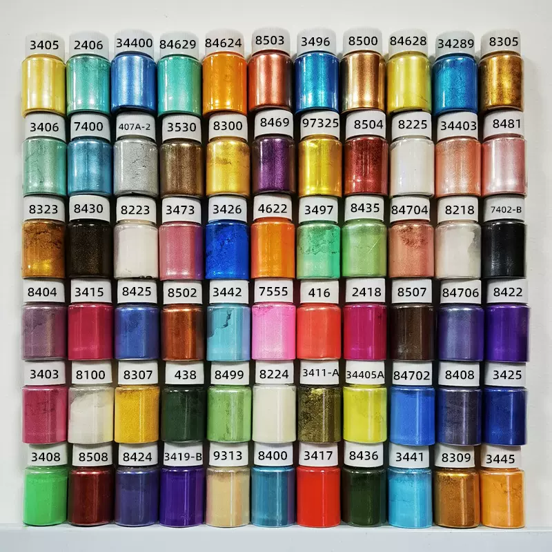 厂家批发云母粉水晶滴胶填充物 金属DIY颜料水彩绘画彩色金粉涂料