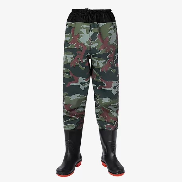 Breathable Waist-High Wading Pants, Thickened Rain Pants for Men, Half-Body Half-Leg Wading Pants, Waterproof Wading Clothing for Sea Fishing