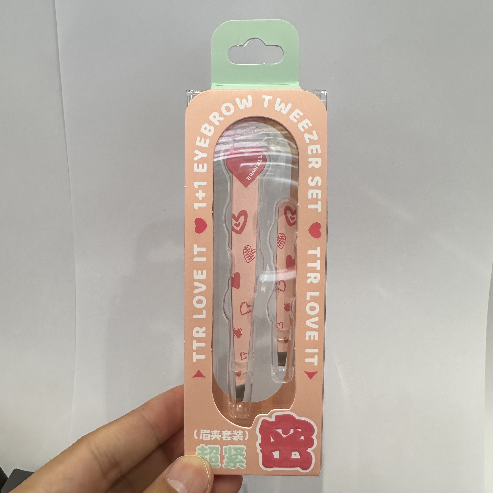 TTR 쓰리세컨드 하트비트 1+1 아이브로우 클립 세트