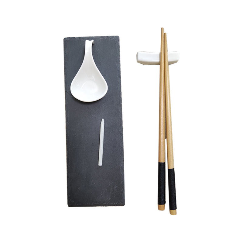 Japanese Slate Sushi Set Black Stone Plate Japanese Cuisine Tableware Western Steak Stone Tray Rock Plate Japanese Slate Sushi Set Black Stone Plate Japanese Cuisine Tableware Western Steak Stone Tray Rock Plate