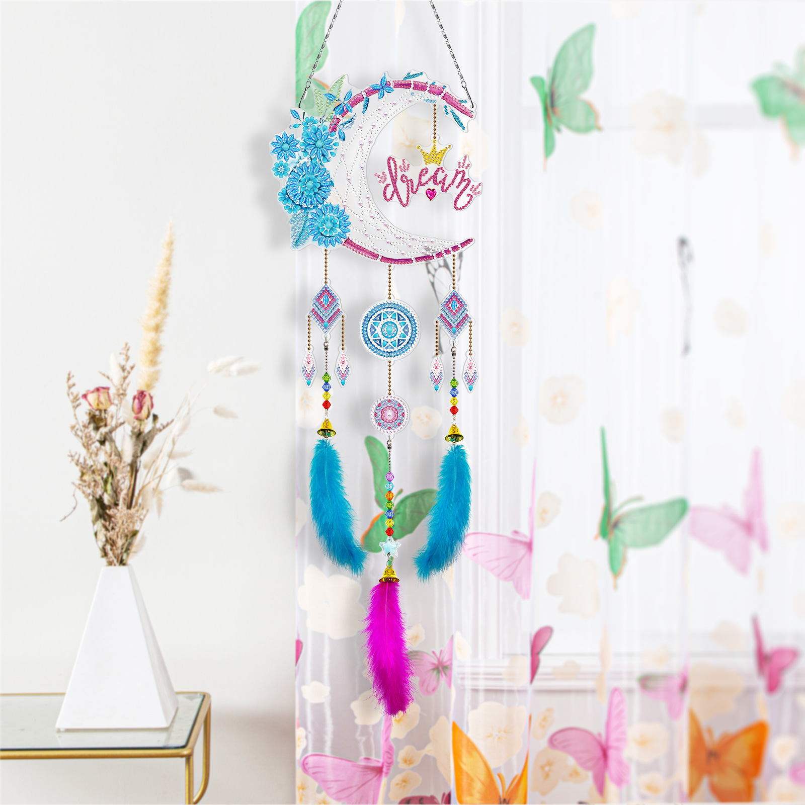 Pintura de diamantes Periféricos de captura de sueños de bricolaje Pintura de diamantes Adornos de diamantes Artesanía de diamantes brillantes Pintura de diamantes al por mayor