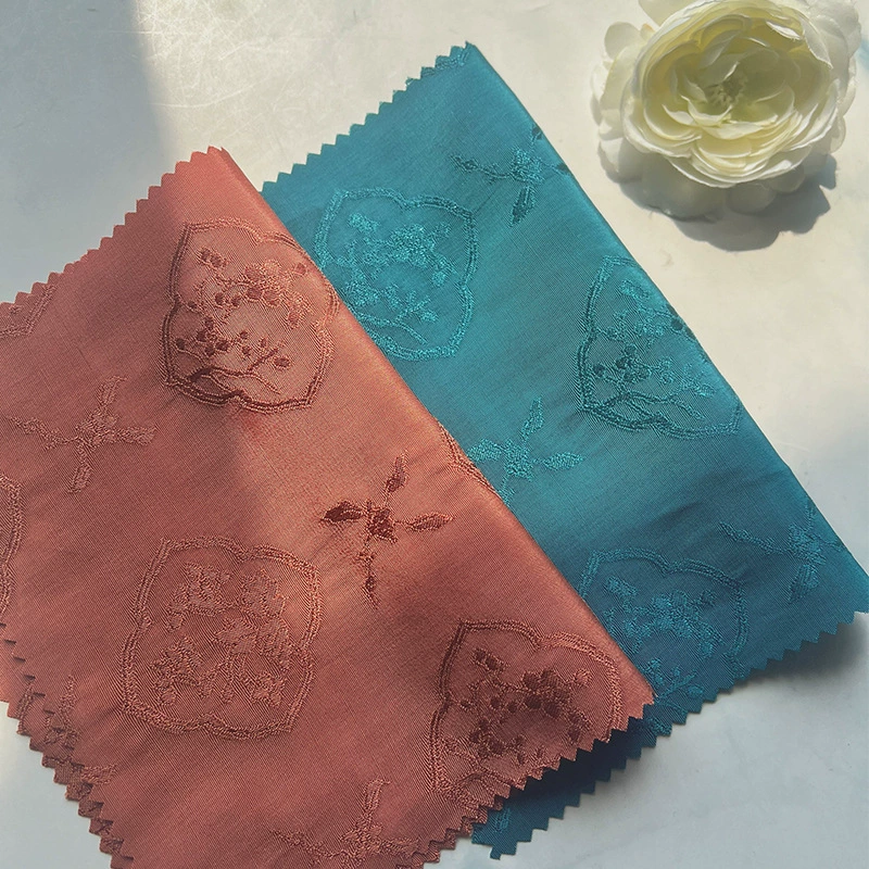 Новый китайский стиль вискоза жаккард складной цветок сливы глянцевая ткань Чонсам енот верх ханьфу ткань