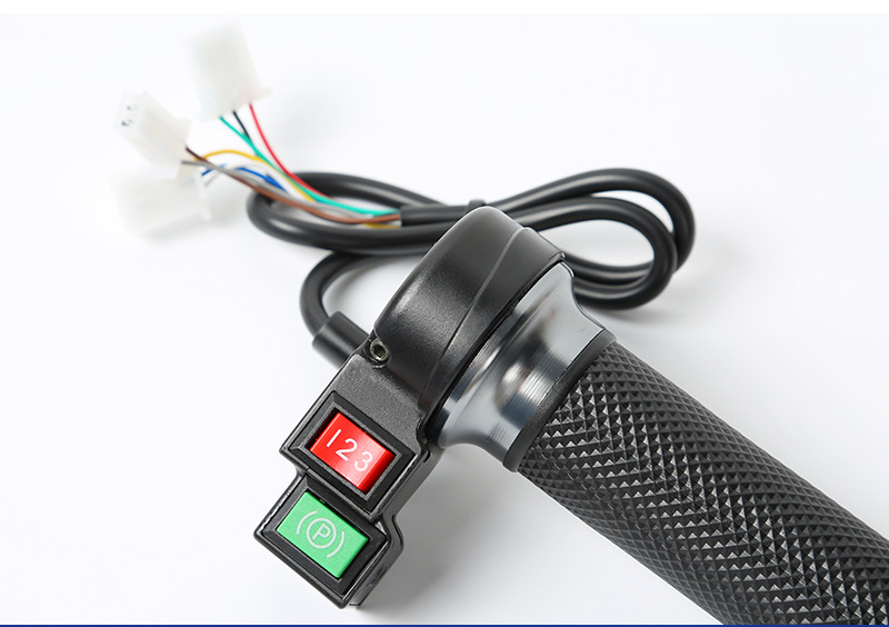 Aluminum Alloy High-End Double-Button Throttle Assembly for Electric Vehicles, Universal Speed Control Throttle Assembly for Electric Vehicles