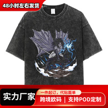 ���羳ŷ�롿Men Summer Fashion Streetwear Vintage Black Tshi