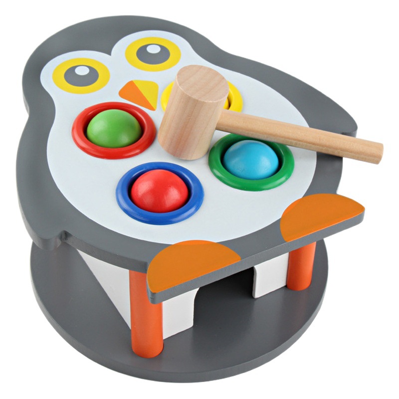 Mesa de pilotes de madera bebé juguetes ejercicio coordinación mano-ojo coordinación niños educación temprana juguetes educativos al por mayor