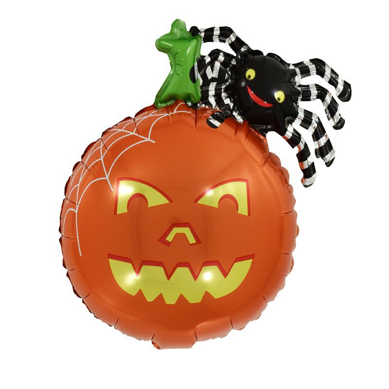 迷你南瓜蜘蛛白底图