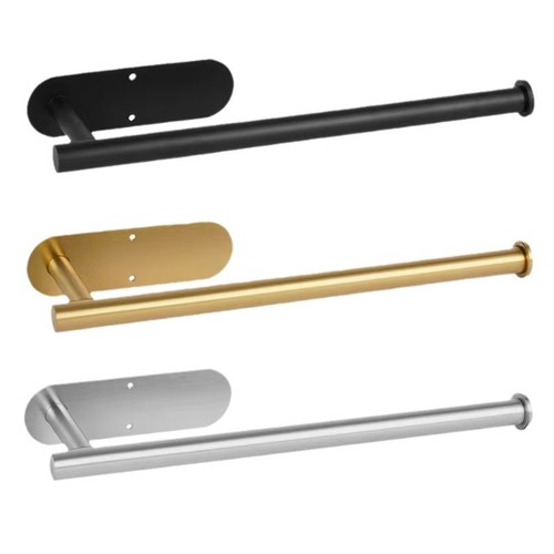 Cross-border stainless steel tissue holder without drilling bathroom toilet paper holder tin paper holder storage roll paper holder without drilling ✿