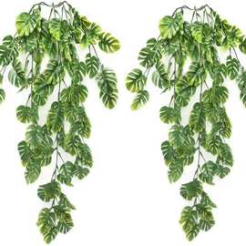 仿真绿植物人造悬挂龟背壁挂藤条假花藤蔓装饰家居绿植装饰树绿叶