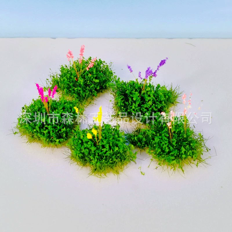 Песочный стол Модель Моделирование Мини Цветочный кластер украшение песочный стол Модель открытый пейзаж газон цветок плоские Нерегулярные Цветы