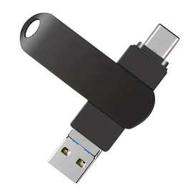 OTG U盘USB C适用IPHONE苹果手机电脑3 in 1跨境64G usb3.0优盘1T